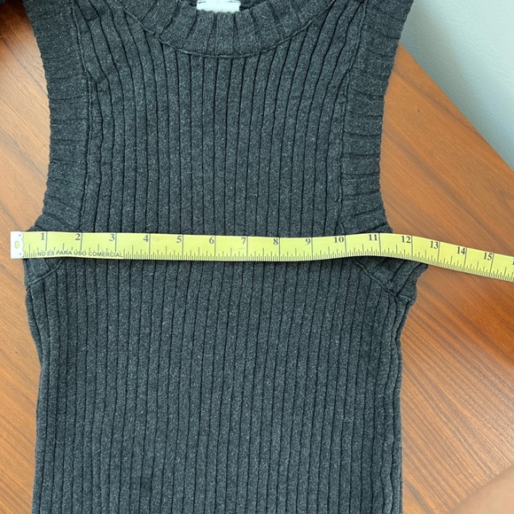 KOWTOW Charcoal Ribbed Singlet - Picture 6 of 7